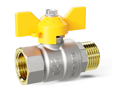 Шаровый кран газ ЛД Ду20 (3/4