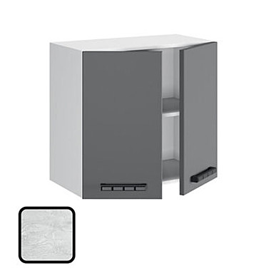 Шкаф навесной НИКА В800 Бетон Пайн (626х800х290) В СБОРЕ