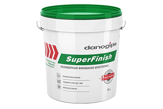 Шпатлевка DANOGIPS Superfinish финишная готовая 11л/18кг ведро