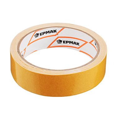 Скотч 2х-сторон. ЕРМАК 25мм х 10м полипропилен 669-187
