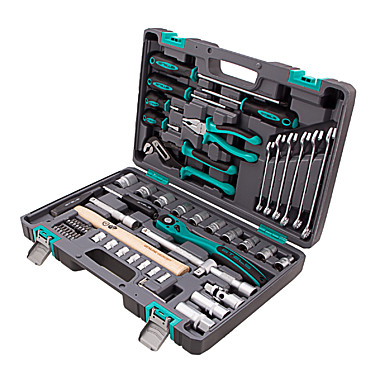 Набор инструментов,1/2,Cr-V,S-2 усилен.кейс 58 предм.//STELS 14113