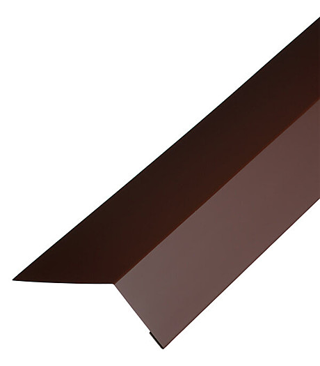 Карнизная планка (капельник) коричневый 100х50 мм  0,45 RAL 8017