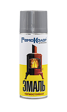 Эмаль-термостойкая серебристая 520мл 69-9-171