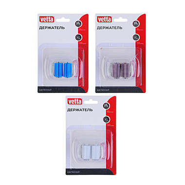 Держатель настенный для инвентаря ВЕСЕЛЫЙ РОДЖЕР самоклеящийся, ПВХ, 3 дизайна