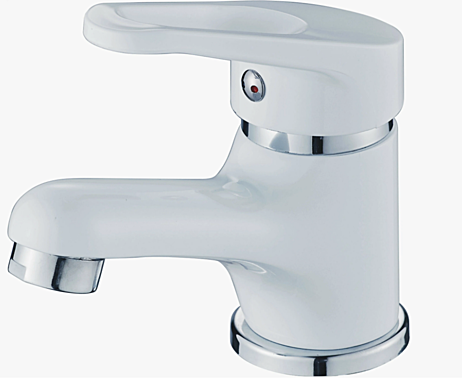 Смеситель для раковины  CN 1013-8 белый/хром