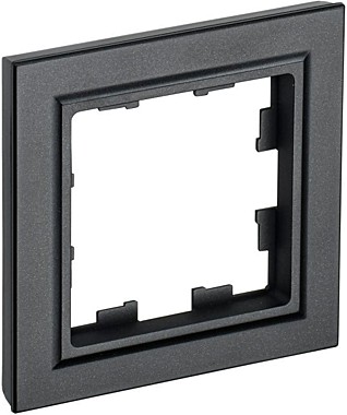 Рамка 1-м BRITE РУ-1-БрЧ ЧЕРНЫЙ IEK BR-M12-K02