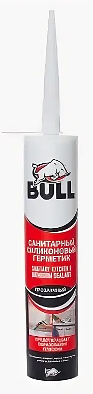 Силикон санитарный Bull 280мл прозрачный