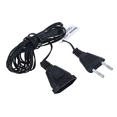 СНОУ БУМ Удлинитель для гирлянд электрических 3м ПВХ черный, 220В 907-312