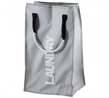 Корзина-сумка для белья с алюм.ручками LB-251 33х24х53см 