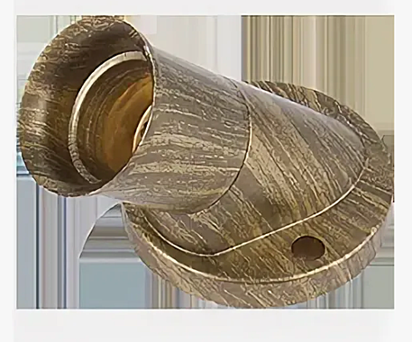 Патрон эл.Ecola накладной наклонный Е27 черненная бронза