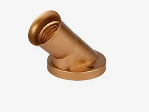 Патрон эл.Ecola накладной наклонный Е27 золото AB7SNGEAY