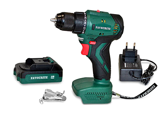 Дрель-шуруповерт FAVOURITE ДАБ 21 акк Li-ion 21В 2Ач