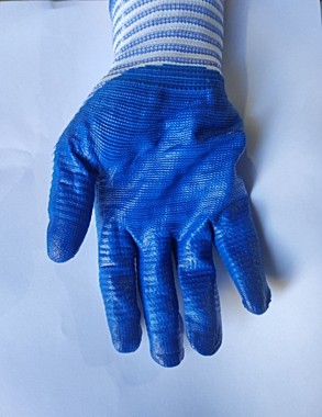 Перчатки нейлоновые с нитриловым обливом 