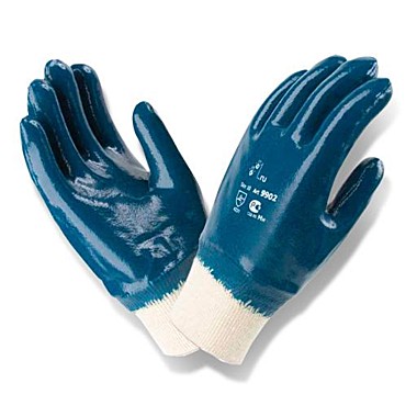 Перчатки нитриловые Стандарт-ЛЮКС Резинка, полный облив Пер231