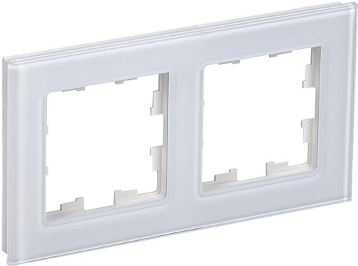 Рамка 2-м BRITE РУ-2-БрБ БЕЛЫЙ IEK BR-M22-K01