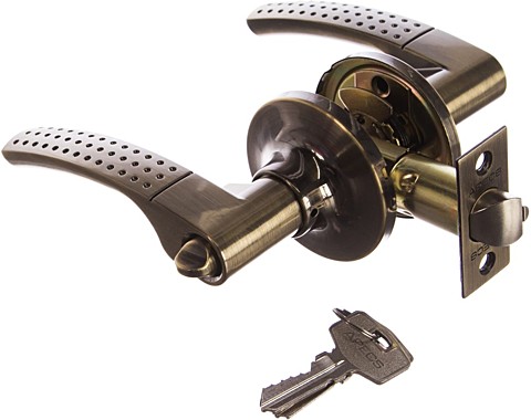 Ручка дверная с защелкой APECS 8026-01 AB