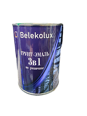 Грунт-эмаль по ржавчине BelEkoLux 3в1 желтый 0,9кг 