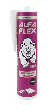 Герметик битумный ALFA Flex черный 310мл 775 756