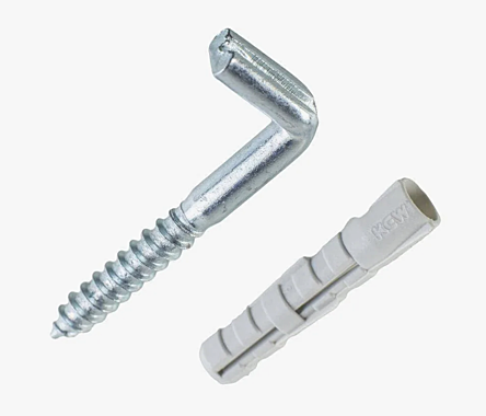 Крюк для шкафа 10х50 с дюбелем