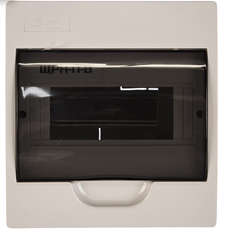 Бокс ЩРН-П-8 модулей навесной пластик IP41 SIMPLE NO-box_simple-plastic 8 surface ЭРА Б0041523