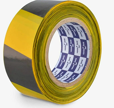 Лента сигнальная черно-желтая 50мм 520Y Klebebander 130 442