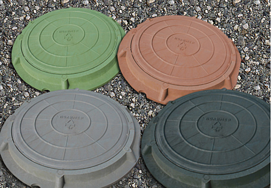 Люк тяжелый 5т С (ДН650/ДВ580хВ115) КОРИЧНЕВЫЙ 54683