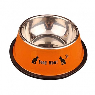 Миска для домашних животных ТТ54562 из нержавеющей стали с надписями Радужный Дом 