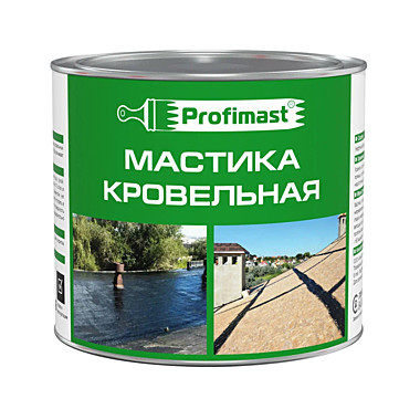 Мастика битумная-кровельная 2л/1,8кг PROFIMAST 237257