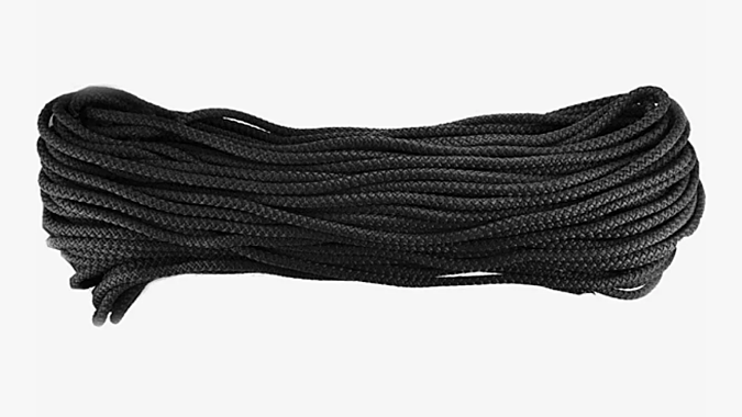 Шнур с сердечником 6мм 20м черный