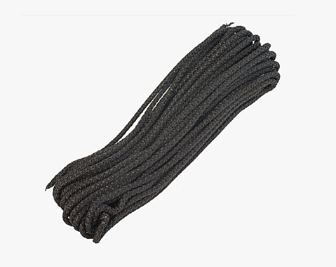 Шнур с сердечником 8мм 10м черный