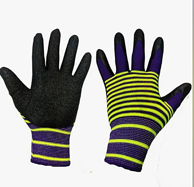 Перчатки нейлоновые с вспененным латексом 