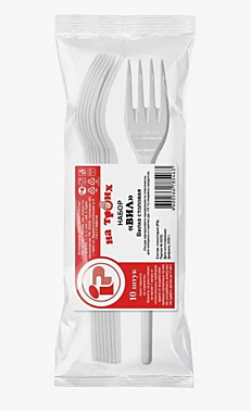 Набор одноразовых вилок 10шт 