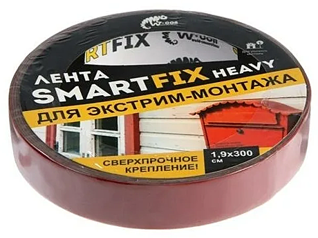 Лента монтажная 1,9х300см SFV1930G всепогодная W-con SmartFix HEAVY серая /10 121 954