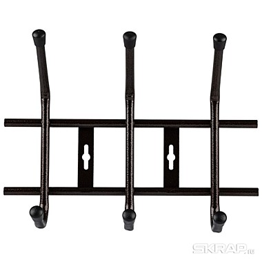 Вешалка настенная GANCIO 3 крючка бронза 104849