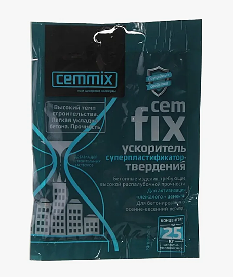 Ускоритель набора прочности CEMFIX 50мл CEMMIX концентрат саше 206968
