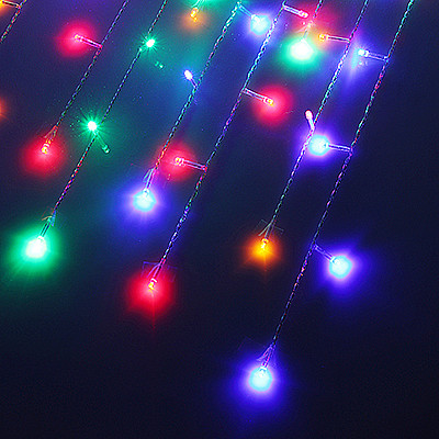 Гирлянда СНОУ БУМ БАХРОМА 2х0,5х0,7м 80LED мульти 8реж 382-018