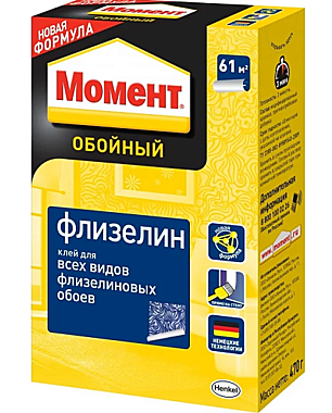 Клей обойный Момент Флизелин 470гр 1300894 1306385