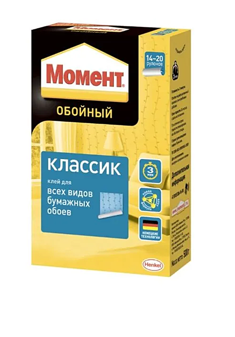 Клей обойный Момент Классик 500гр 611682