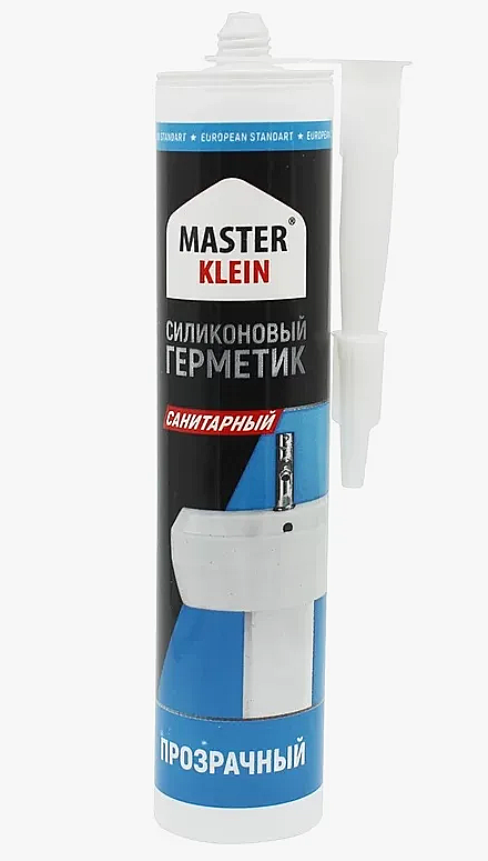 Герметик силиконовый MASTER Klein санитарный прозрачный 280мл 1632