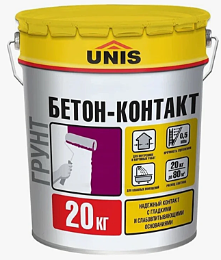 Грунтовка UNIS бетон-контакт 20л