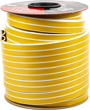 Уплотнитель TECH-TOP рез.самокл. D 12х14мм белый (бухта 2х20=40м)