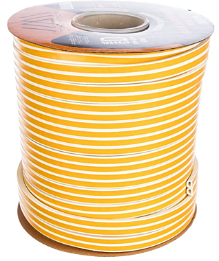 Уплотнитель TECH-TOP рез.самокл. D 9х8мм белый (бухта 2х50=100м)