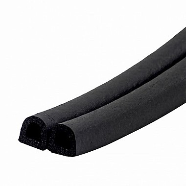 Уплотнитель TECH-TOP рез.самокл. D 9х8мм черный (бухта 2х50=100м)