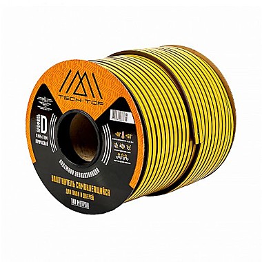 Уплотнитель TECH-TOP рез.самокл. D 9х8мм коричневый (бухта 2х50=100м)