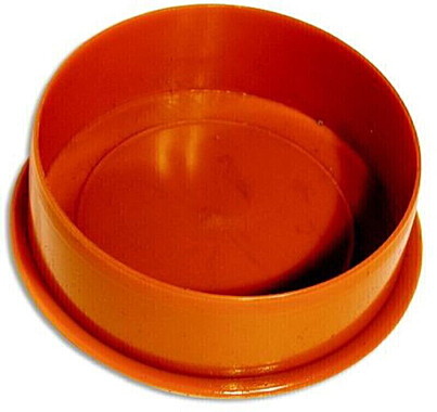 Заглушка 110 наружняя рыжая