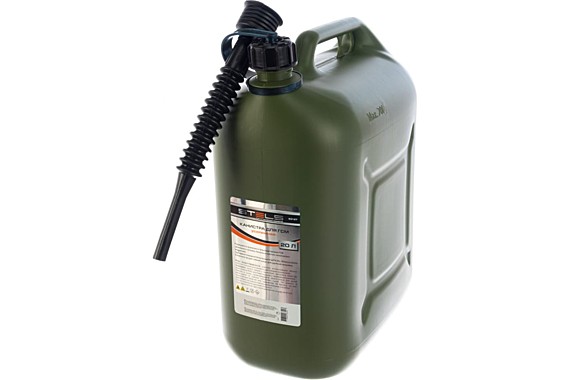 Канистра 20л для ГСМ вертикальная пластиковая усиленная // STELS 53127