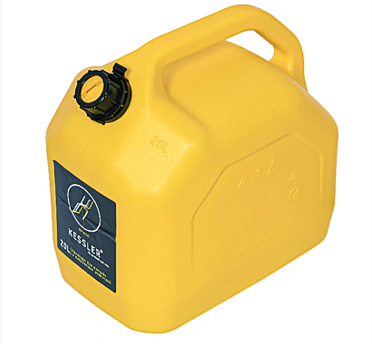 Канистра 20л пластик ПРЕМИУМ для ГСМ с заливным носиком 62-4-047