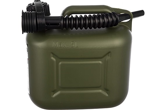 Канистра 5л для ГСМ вертикальная пластиковая усиленная // STELS 53124