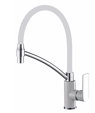 Смеситель для кухни HAIBA HB 72505-8 белый