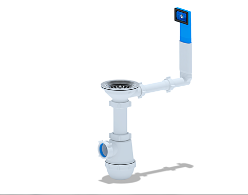 Сифон Ани 3 1/2*40 Грот с жестким переливом А0145 505238